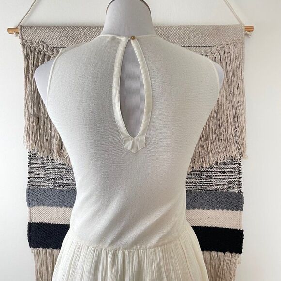 ULLA JOHNSON Smocked Gauze Cowrie Dress Size 4 - Picture 7 of 12